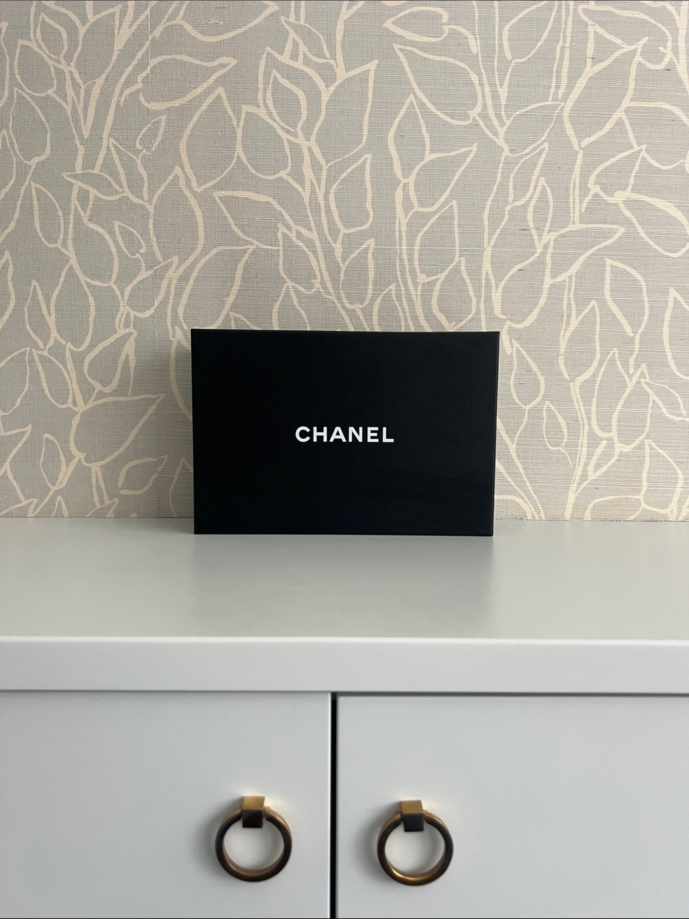 CHANEL Black Box with White Logo